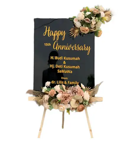 Papan Bunga Akrilik Karangduwur